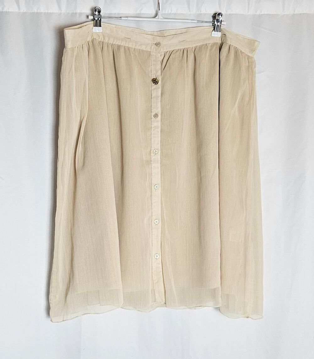 Jupe femme beige boutonn&eacute;e Daisy.jee 3 suisses Taille 46 Vêtements