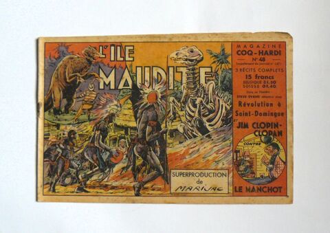 Jim Boum : L'ile maudite - Marijac - Coq Hardi n°48 - 1948 10 Argenteuil (95)