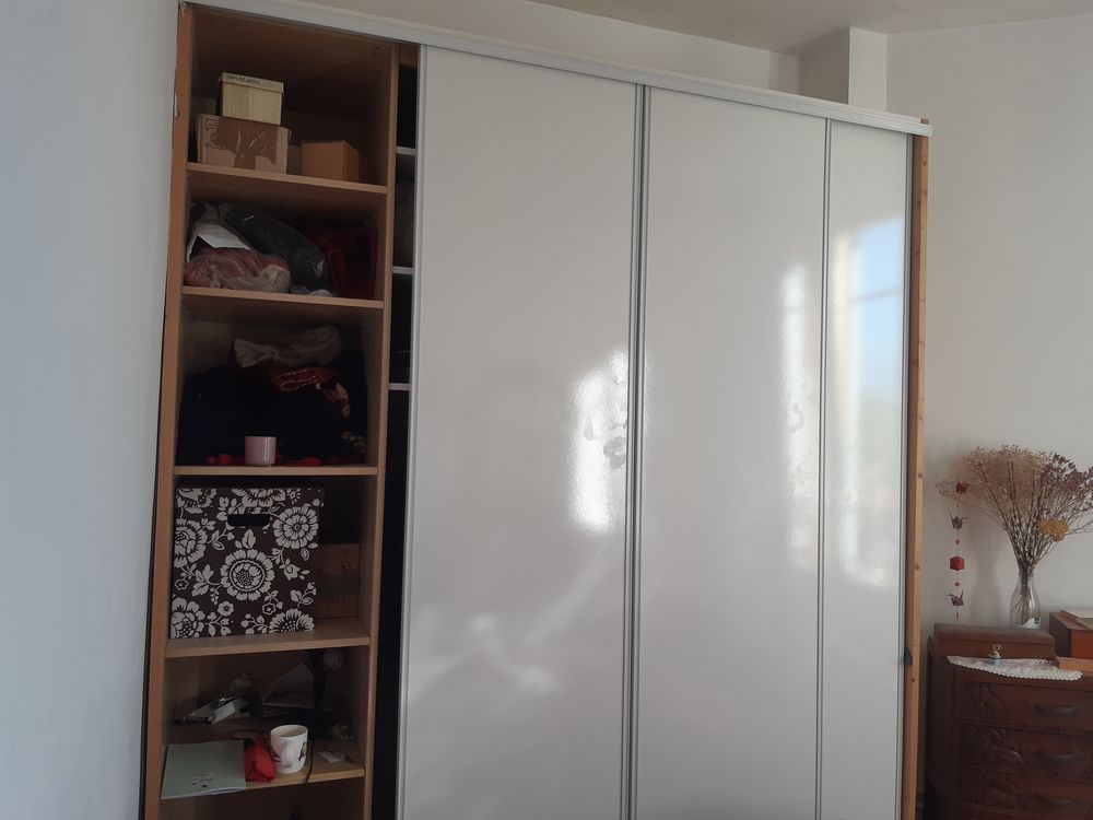 PLACARD BLANC 4 PORTES COULISSANTES Meubles