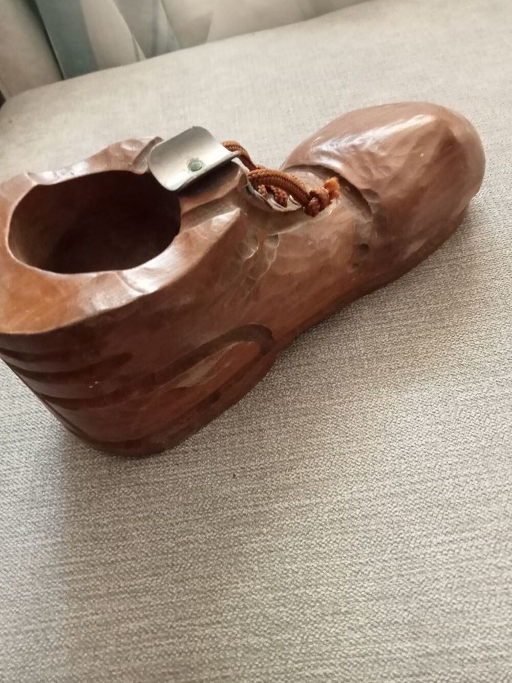 Ancien cendrier en bois Décoration