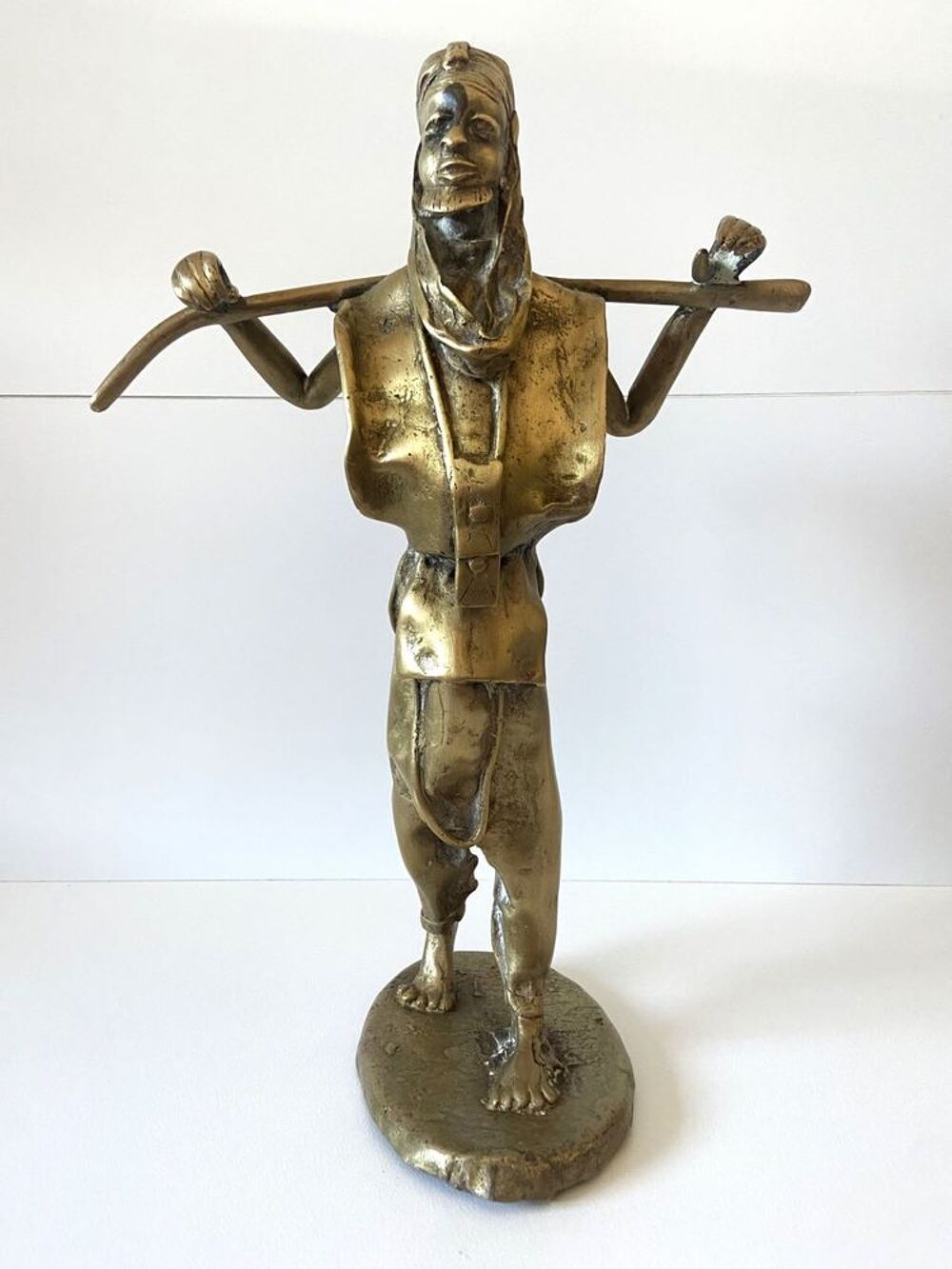Ancienne Statuette Sujet Figurine Art Africain Ethnie Mossi 