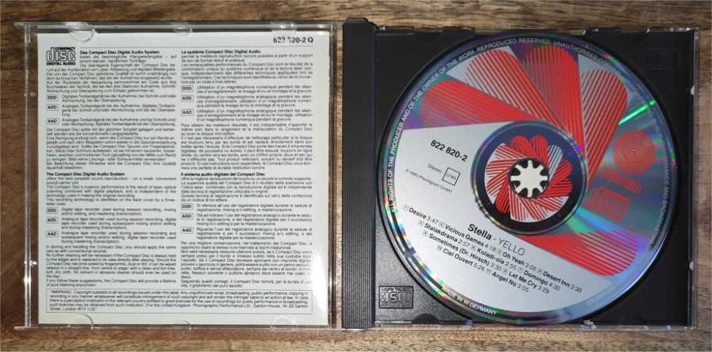 Yello Stella CD CD et vinyles
