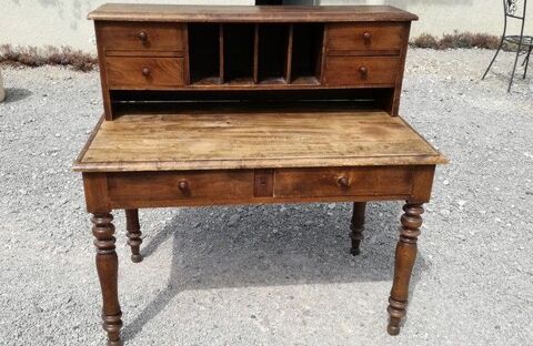 Bureau ancien en bois massif 190 Courlans (39)