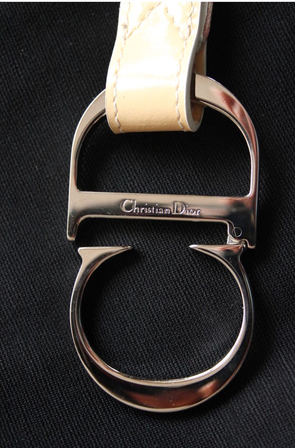 Ceinture rose et blanc CHRISTIAN DIOR Maroquinerie