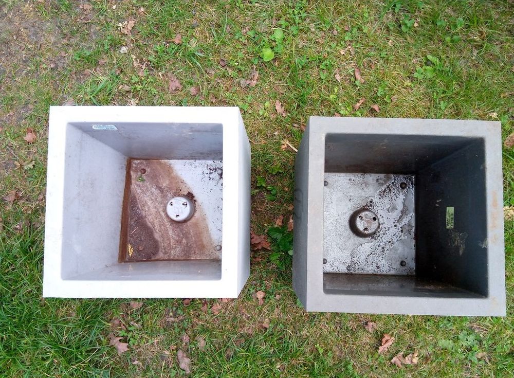 2 pots cube Riviera 30 x 30 cm hauteur 30 cm Jardin