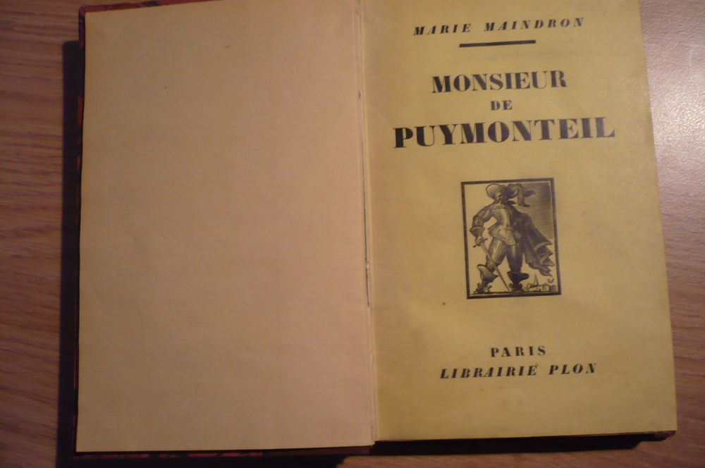 MONSIEUR DE PUYMONTEIL de Marie MAINDRON (1938) Livres et BD