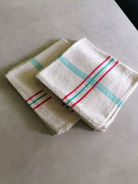 Lot torchons et serviettes de table 12 Jury (57)