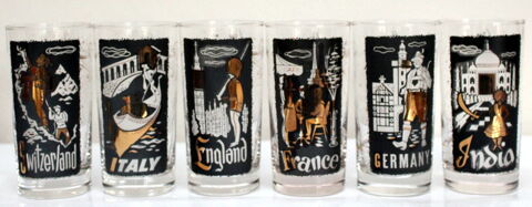 Verres publicitaires hauts TWA vintage 60
hauteur 14 cm
35 Issy-les-Moulineaux (92)