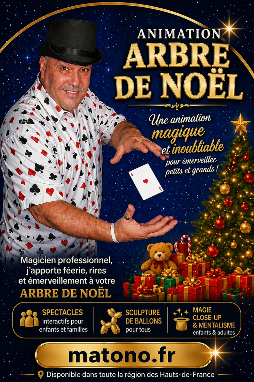   Magicien, Mentaliste & Hypnotiseur à Noyon – Mariages, Anniversaires, Entreprises 