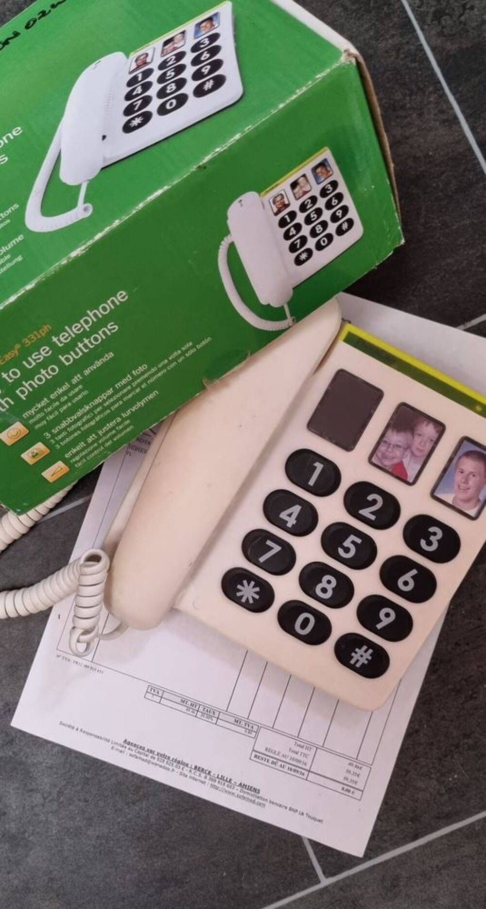 T&eacute;l&eacute;phone fixe Doro PhoneEasy Sp&eacute;cial Seniors Téléphones et tablettes