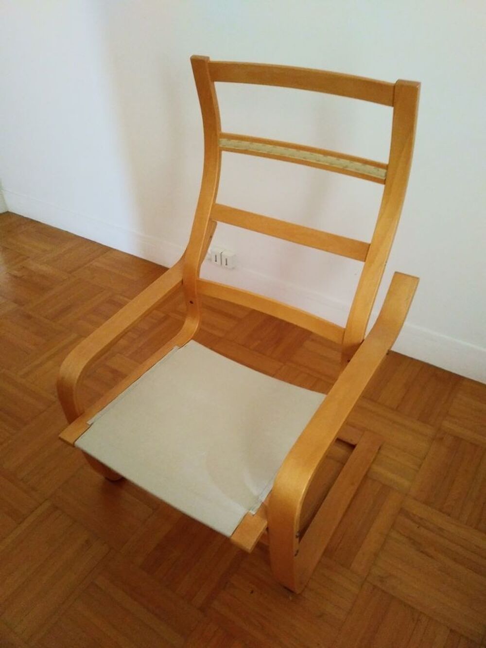 2 chaises de repos en bois + pouf Meubles