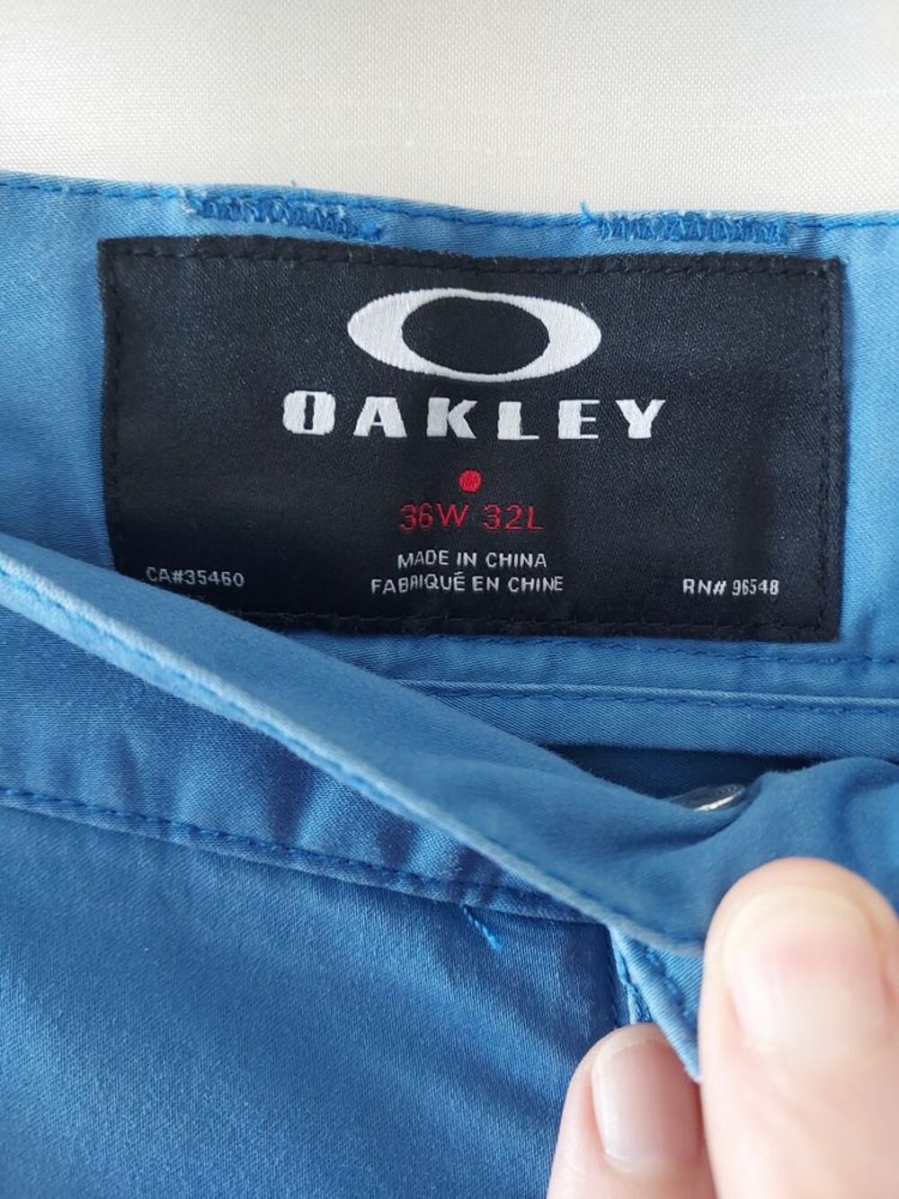  
Pantalon de golf bleu ciel OAKLEY 
Sports