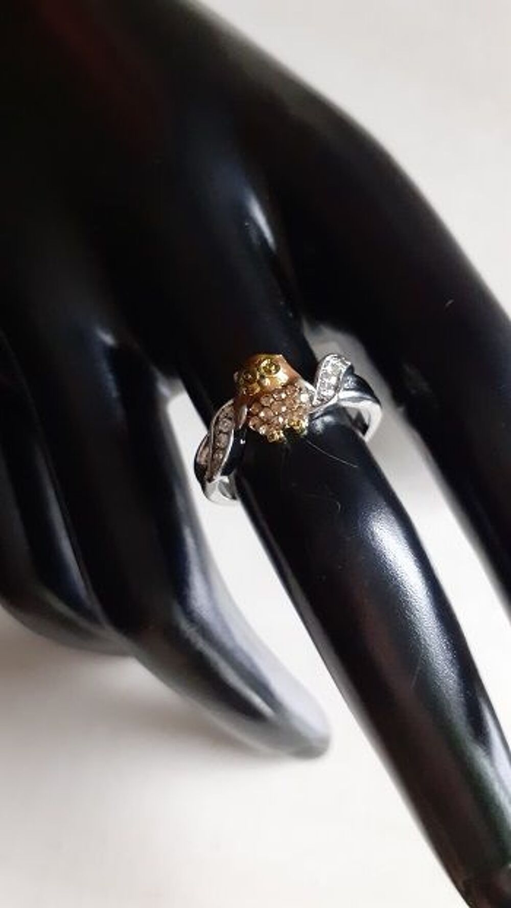 Chouette bague 2 tons Bijoux et montres