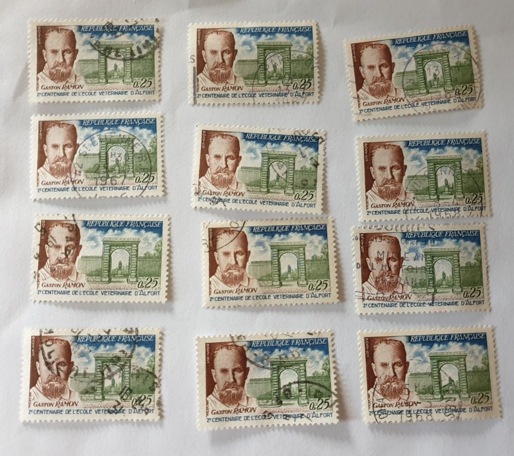 Timbre france Gaston Ramon (1886-1953) 1967 -0.60 euro 