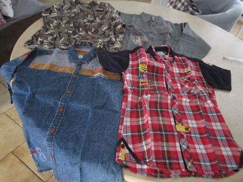 Un lot de 4 chemises dont 2 chemisettes 30 Brignais (69)