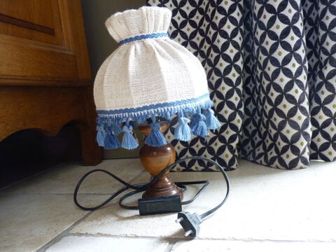 lampe de chevet vintage bois tbe 5 Brienne-le-Chteau (10)