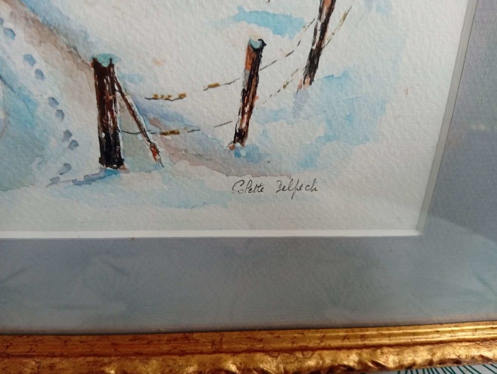 Tableau / l'hiver dans la pena montanessa Décoration