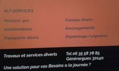   M.P SERVICES .
PEINTRE PRO ET TRAVAUX  DIVERS
