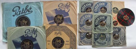 LOT DE 12 DISQUES ANCIENS 78 TOURS : PATHE - ODEON 16 Saint-Andr-les-Vergers (10)
