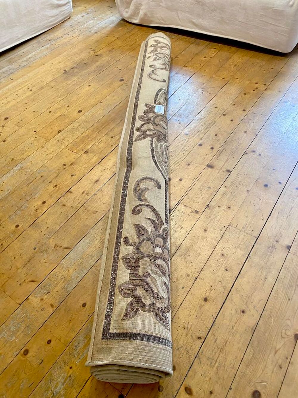 Grand tapis haut de gamme 240x340 cm €" Motifs floraux en relief €" contemporain Décoration