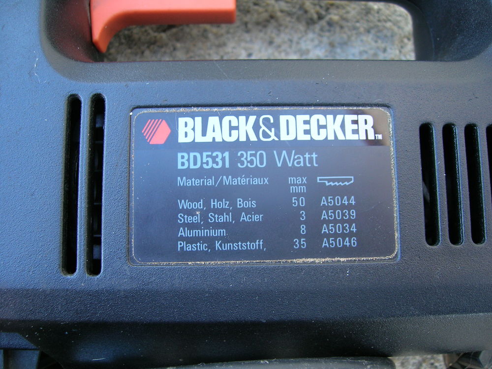Scie sauteuse black et decker 350w Bricolage