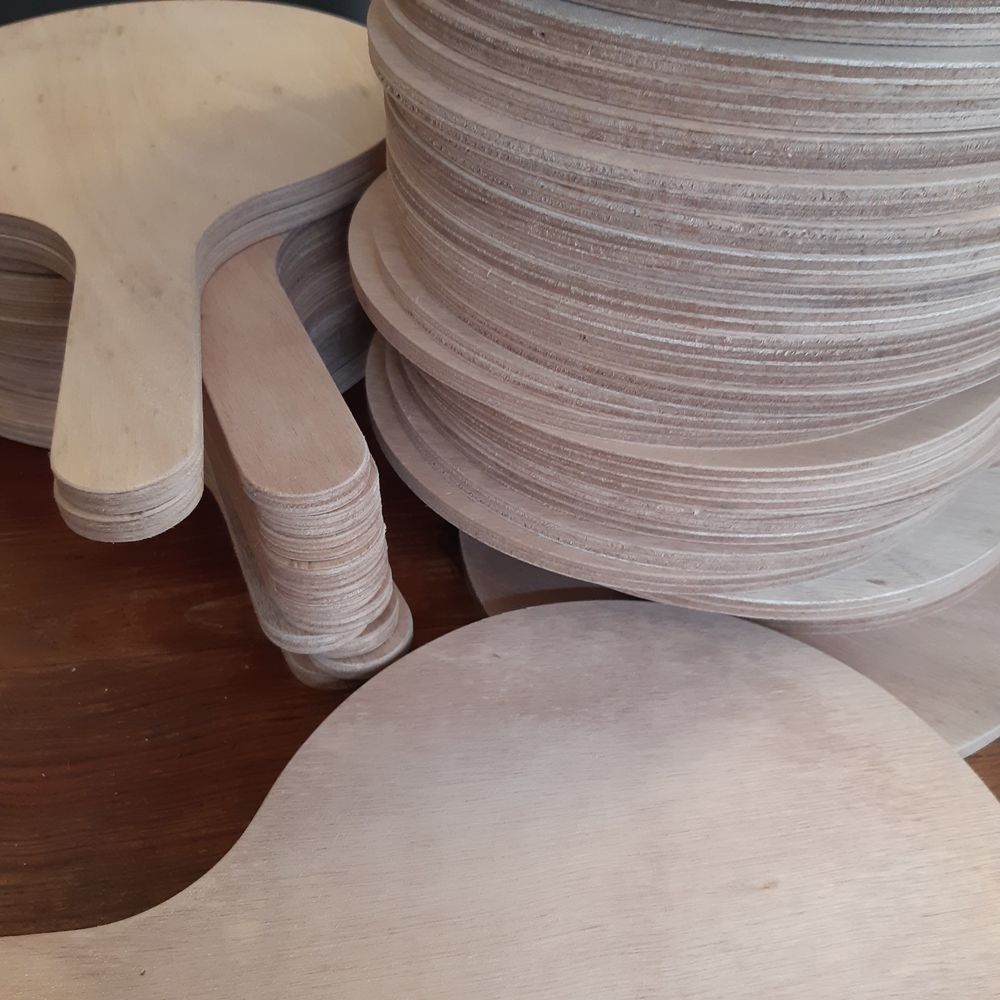 Lot 200 Raquettes en Bois &agrave; D&eacute;corer - DIY asso loisir Jeux / jouets
