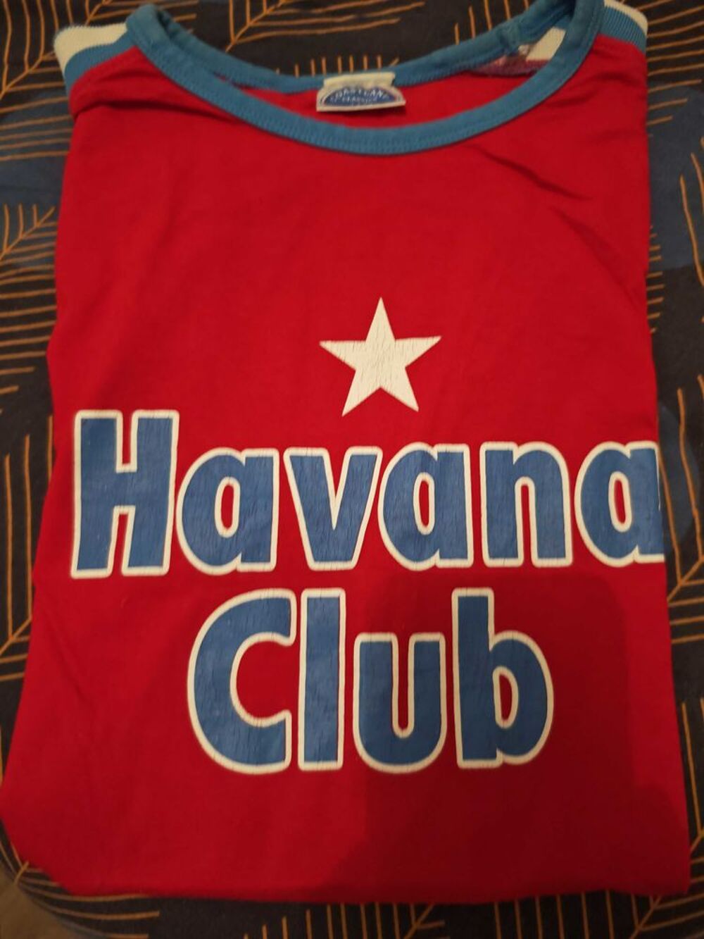 tee shirt homme havana rouge manches courtes Vêtements