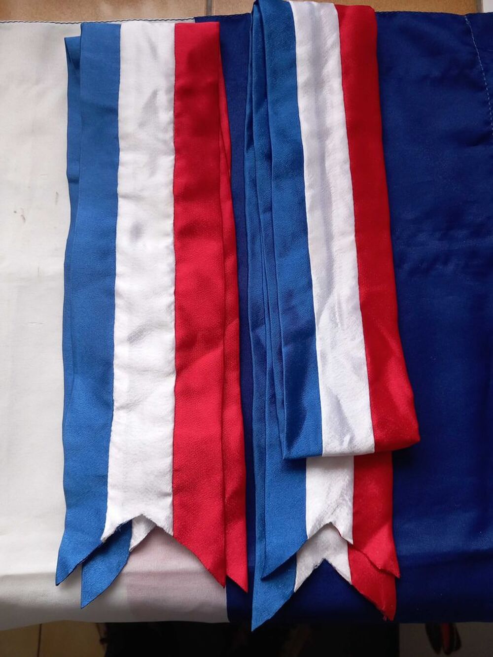 bandeaux tricolore soie 