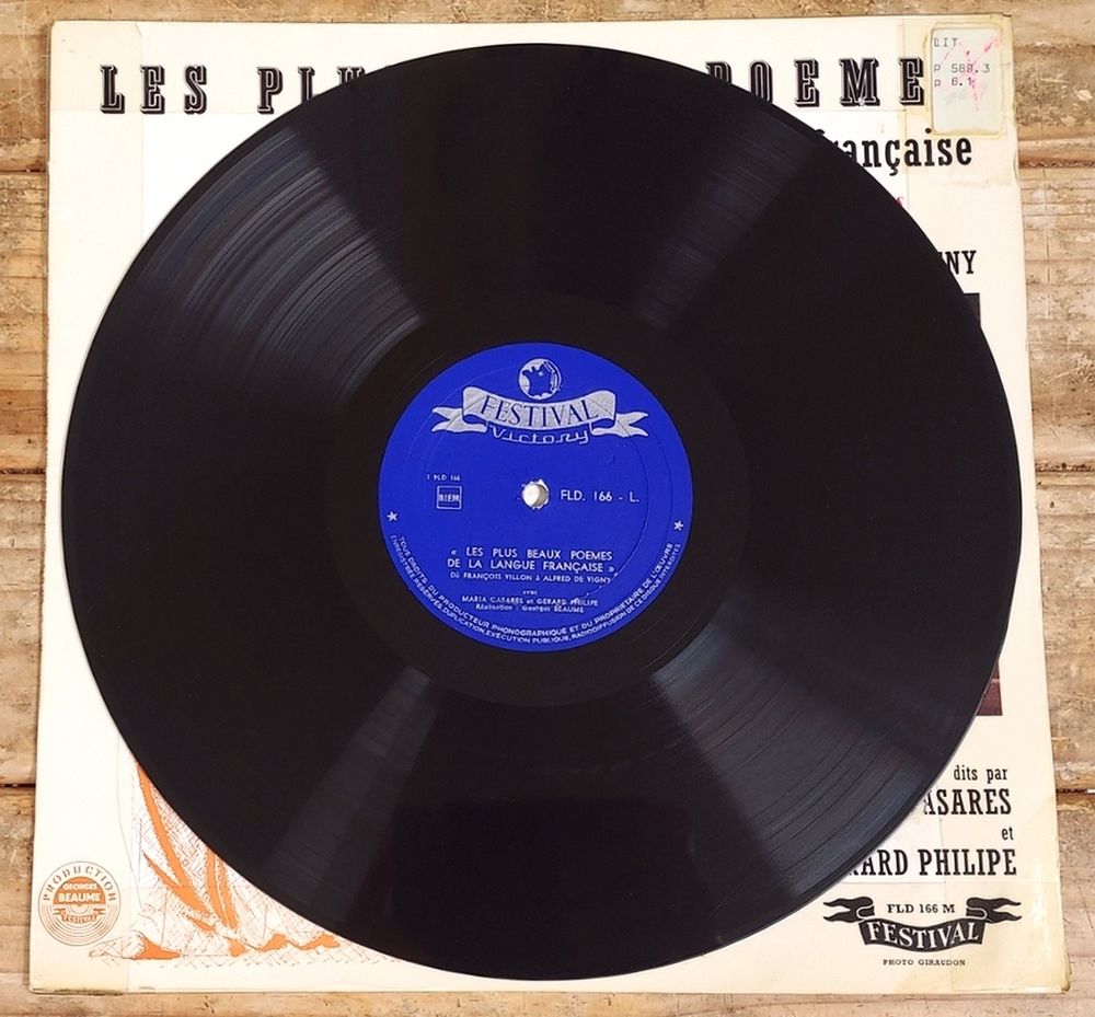 LES PLUS BEAUX PO&Egrave;MES DE LA LANGUE FRANCAISE n&deg;1-33t-Belg 62 CD et vinyles