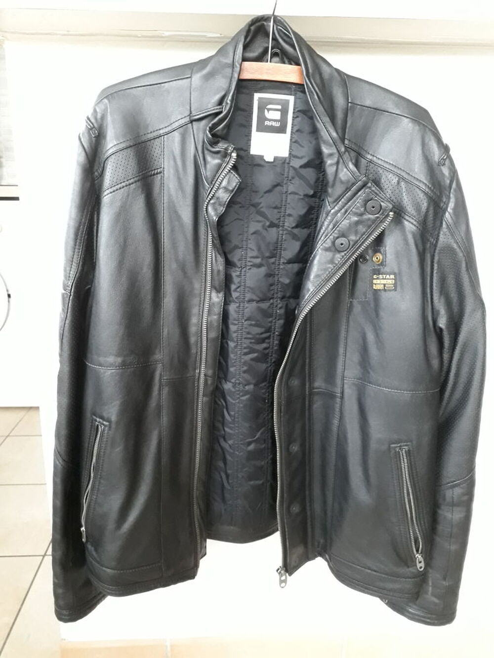 Blouson cuir demi saison Vêtements