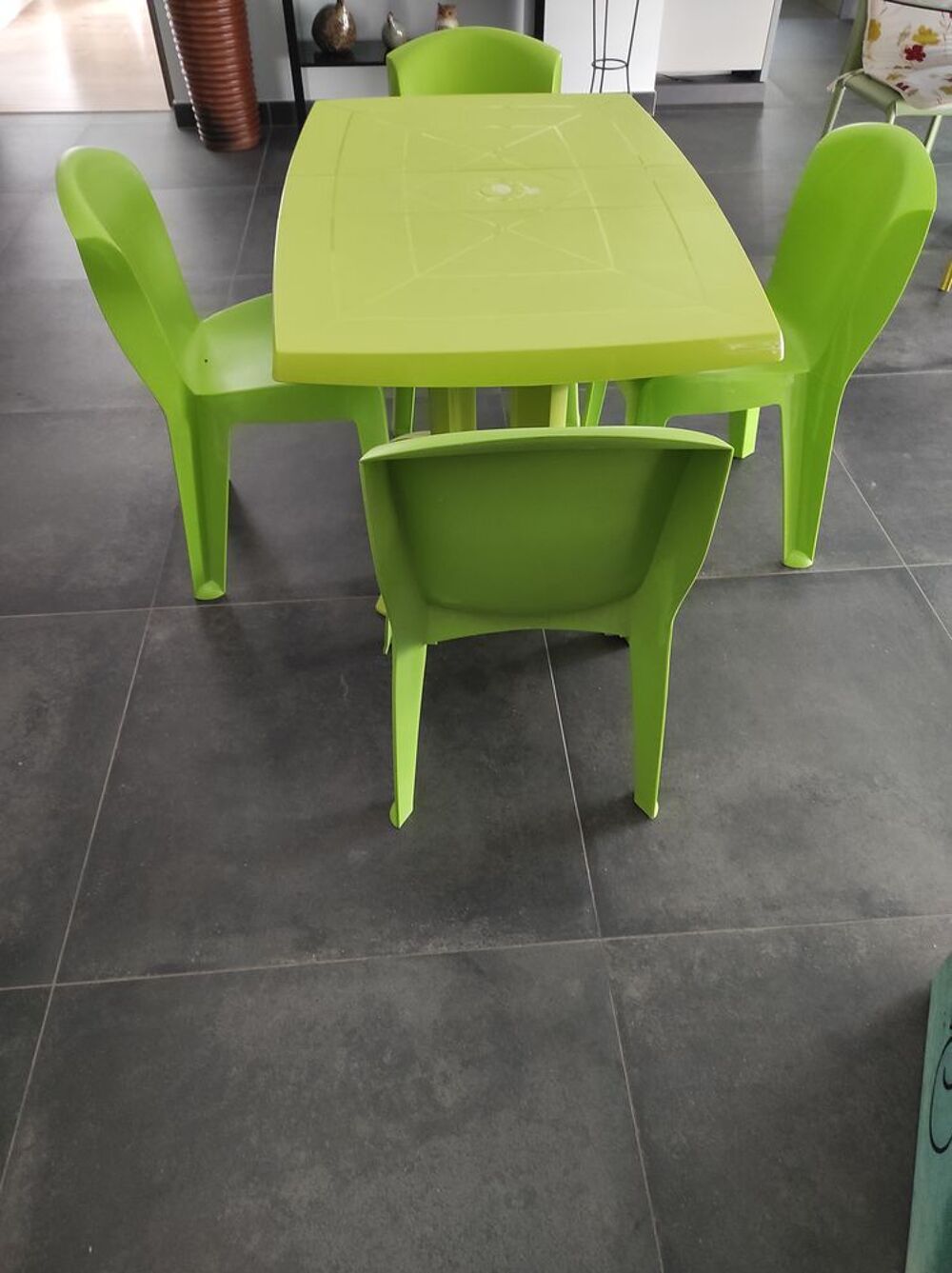 Table de jardin et ses chaises Jardin