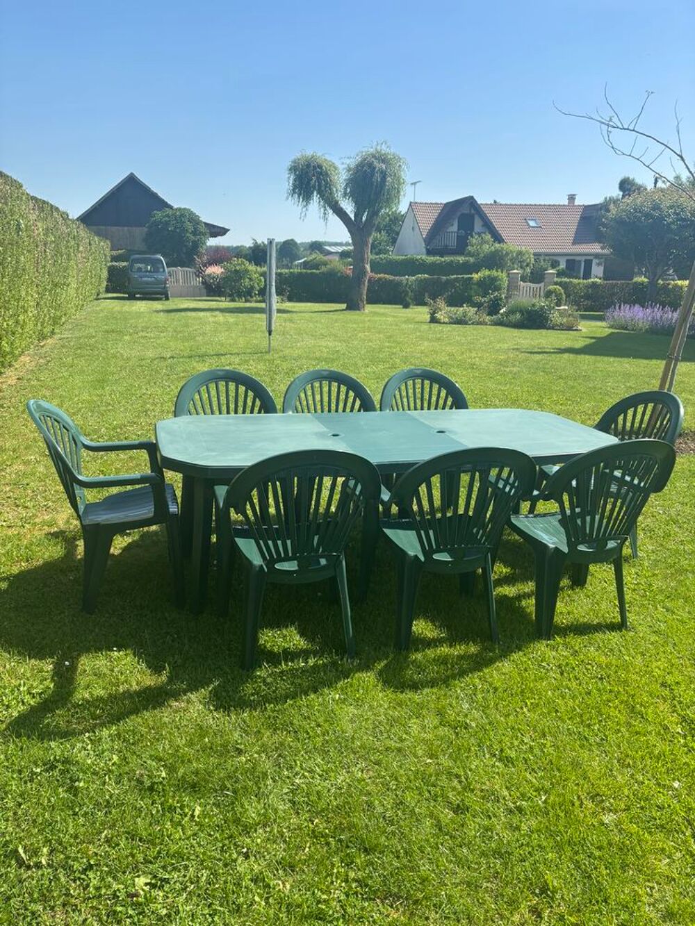 Salon de jardin 8 places avec rallonge Jardin