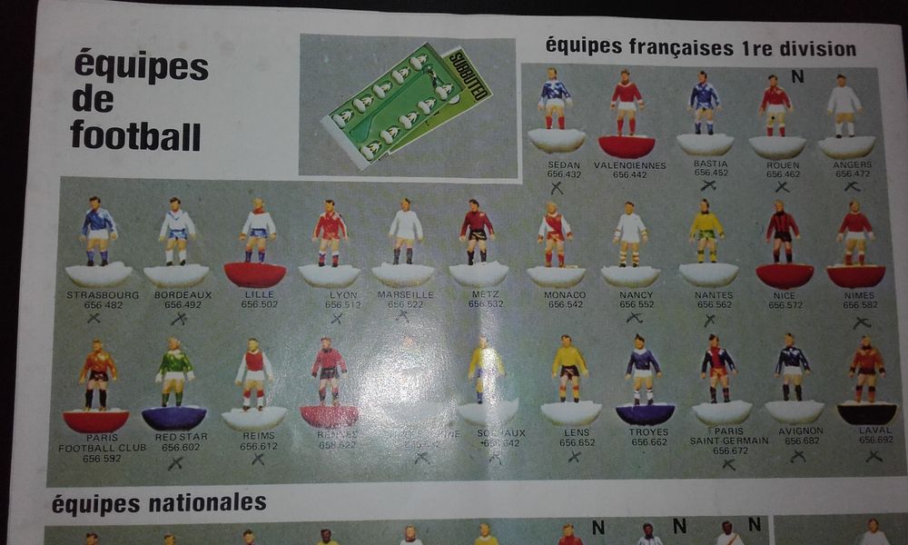 Subbuteo - Equipe / Team FC Nantes Atlantique Jeux / jouets