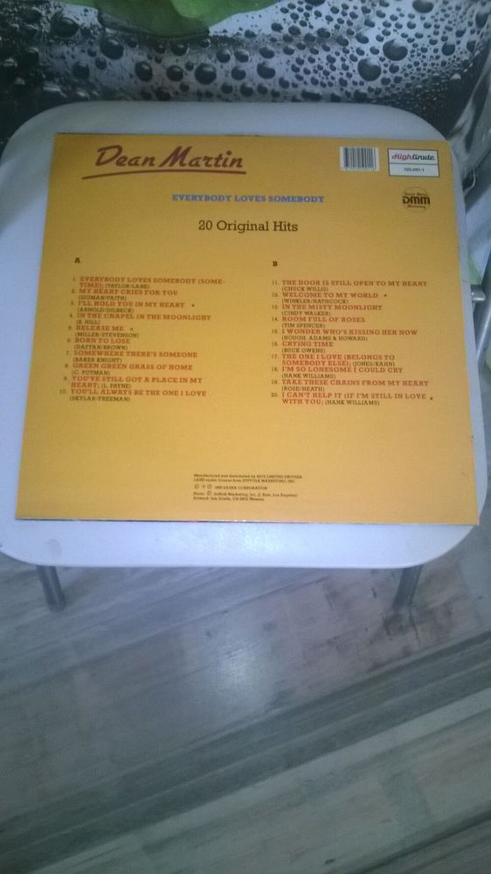 Vinyle Dean Martin
Everybody Loves Somebody - 20 Original H CD et vinyles
