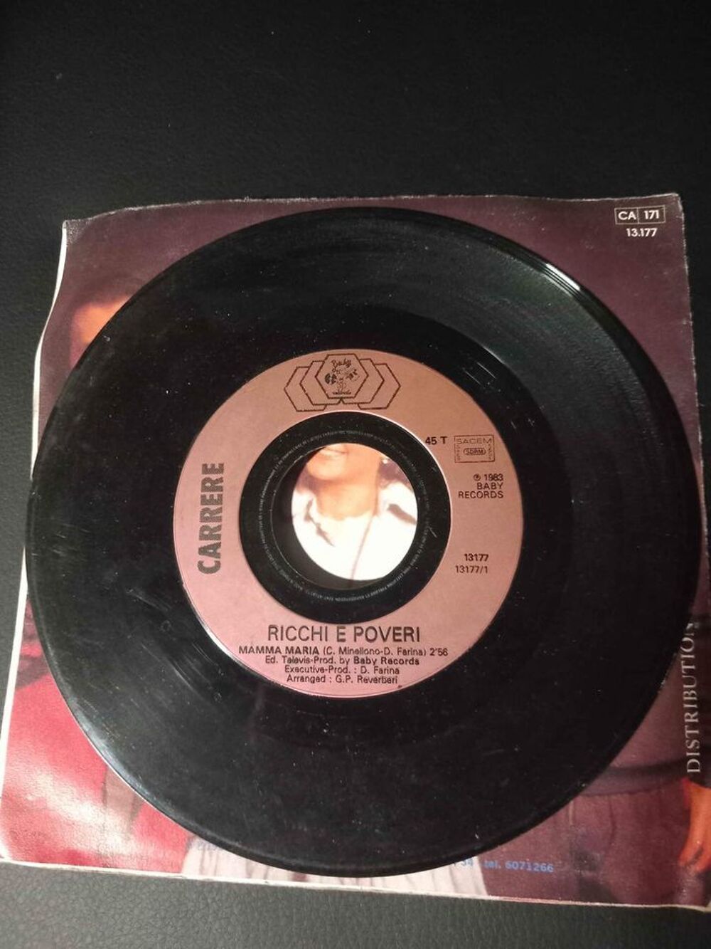 45 Tours Ricchi&amp;Poveri mamma Maria CD et vinyles