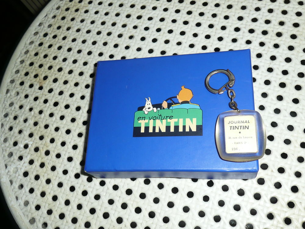 Coffret carton de deux jeux de carte "En voiture TINTIN" 