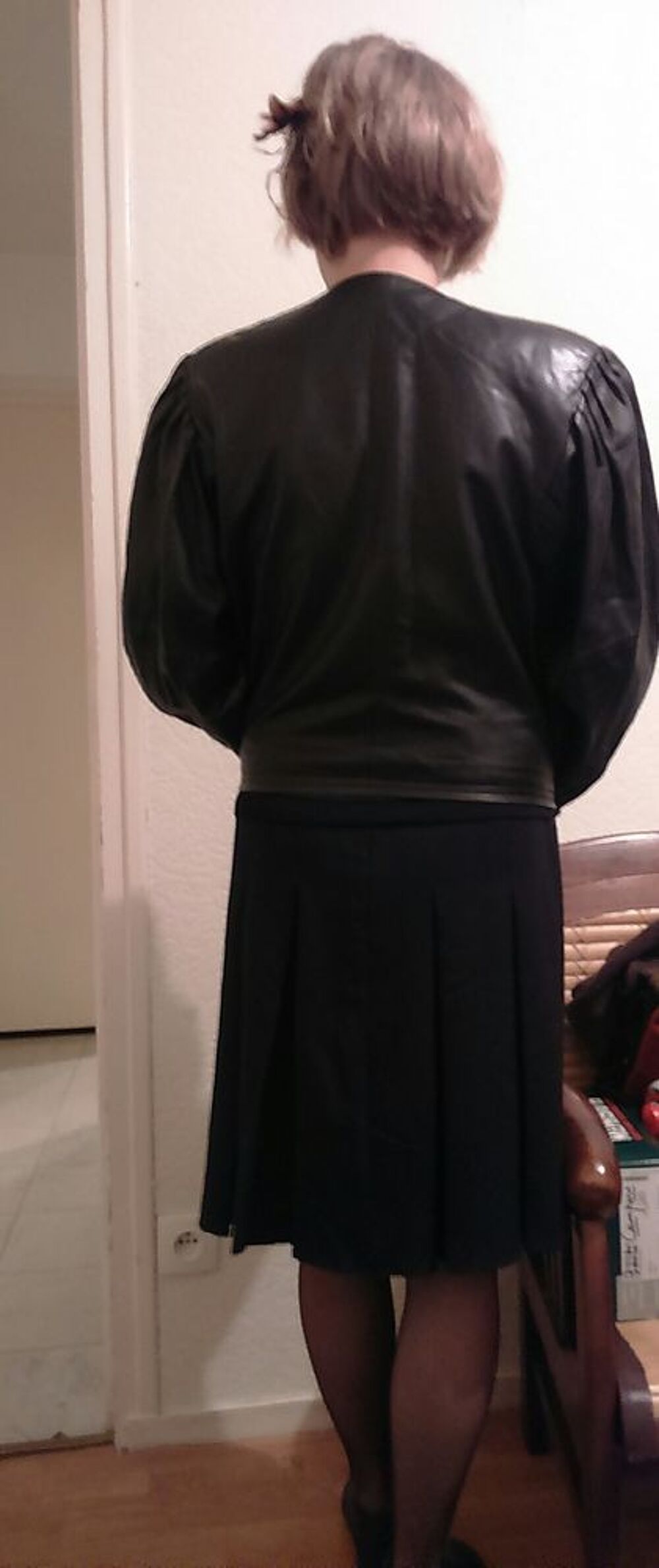 Blouson en cuir d'agneau hyper souple Vêtements