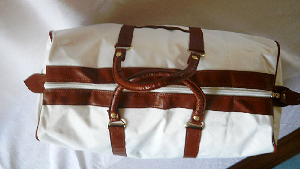 SAC DE VOYAGE BLANC NEUF Maroquinerie