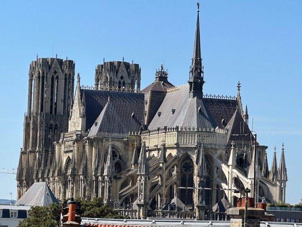 Location Appartement Reims Cathédrale F1 neuf avec vue sur la Cathédrale Reims