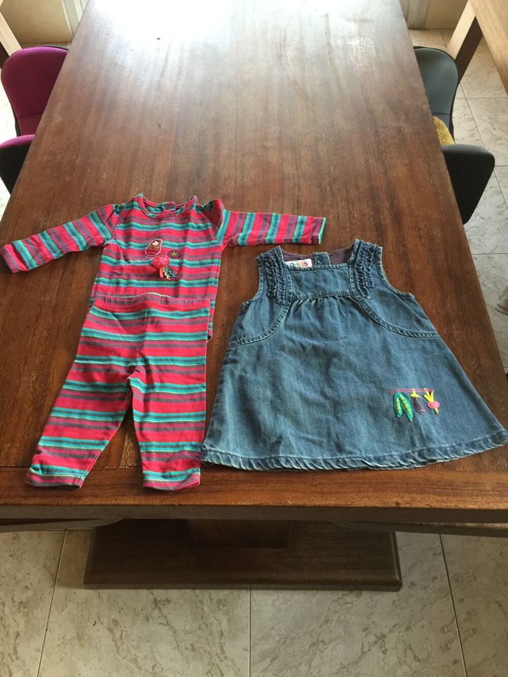 Ensemble enfant fille Robe / Body / legging " La co Vêtements enfants