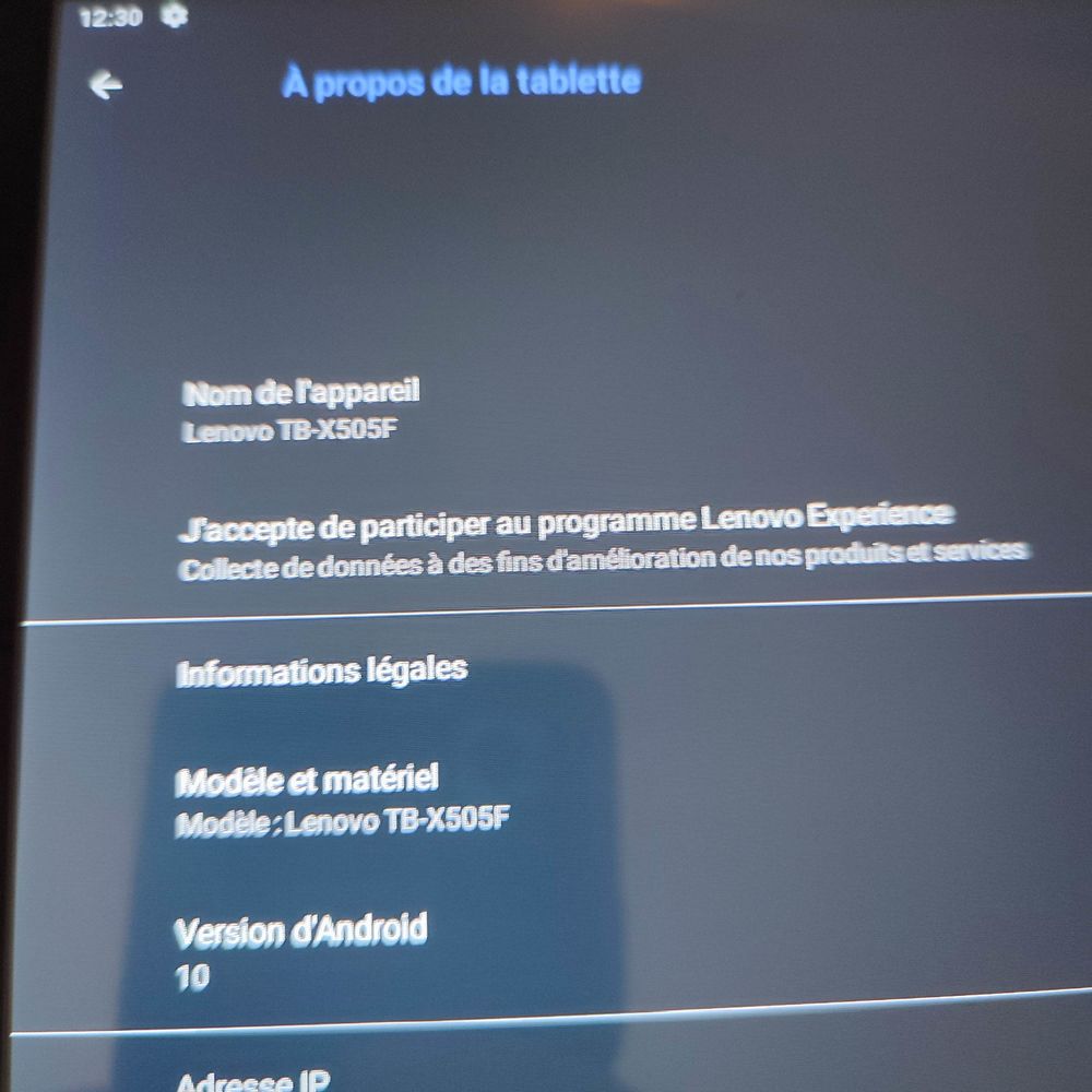 Tablette Lenovo Tab M10 Android T�l�phones et tablettes