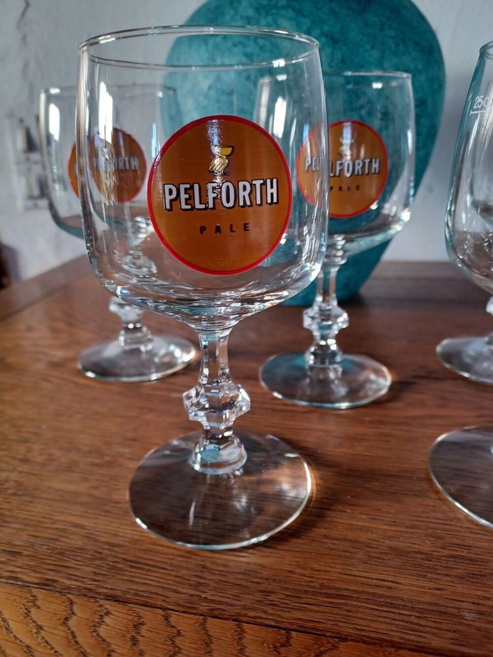 5 verres a bi&egrave;re pelforth Cuisine
