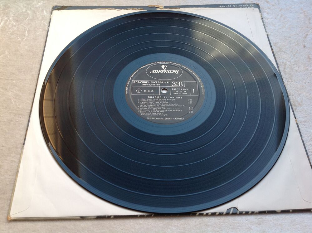 GRAEME ALLWRIGHT JOHNNY 33 TOURS Envoi Possible
CD et vinyles