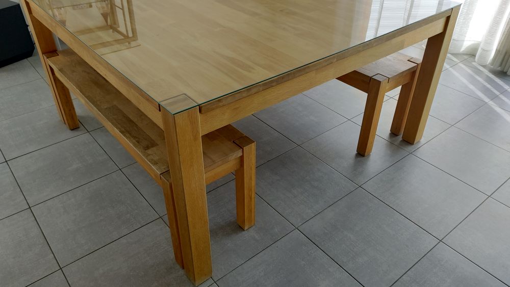 Grande Table Carr&eacute;e XXL ? 150x150 en Ch&ecirc;ne Massif Meubles