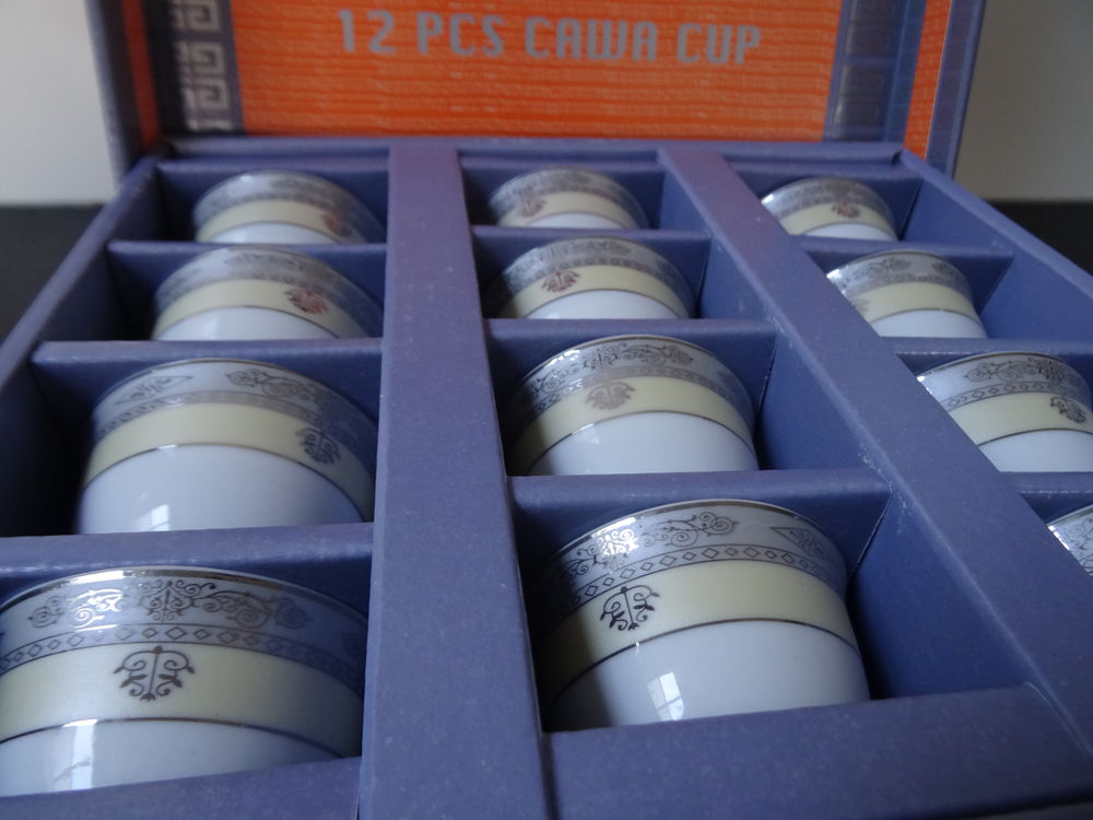 Set de 12 tasses &agrave; caf&eacute; saoudiennes, verrines, en porcelaine Cuisine
