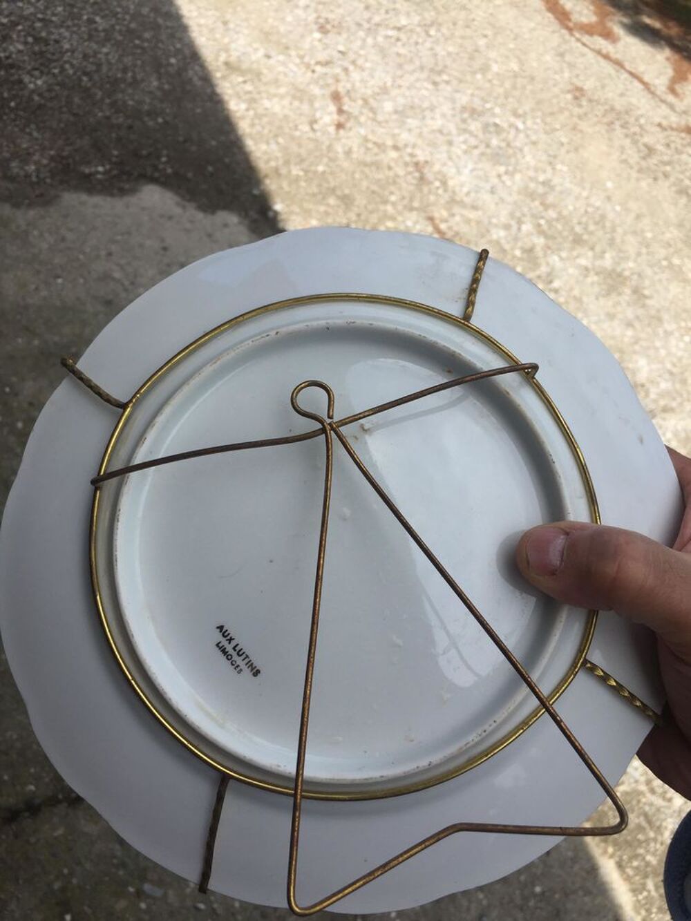 Assiette porcelaine de Limoges Décoration