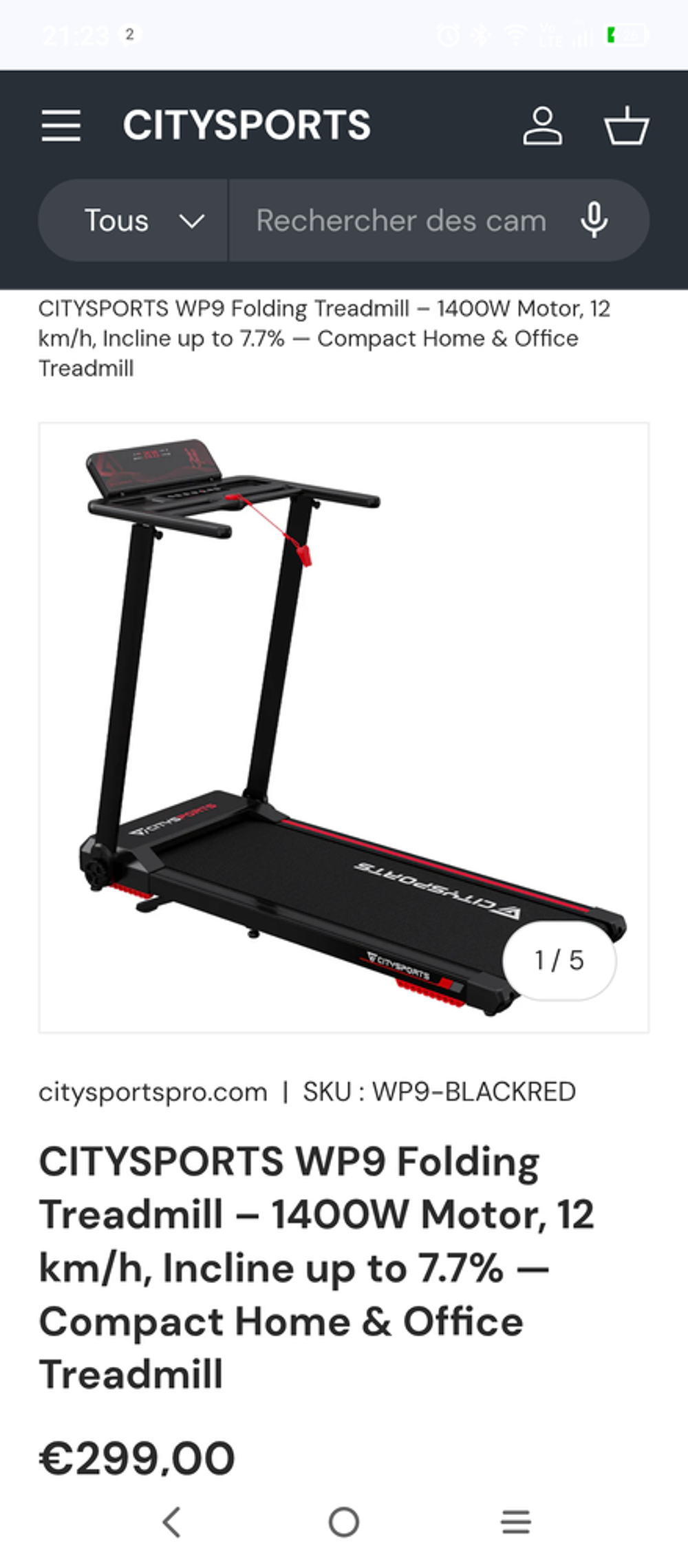 V&eacute;lo d'appartement neuf Sports