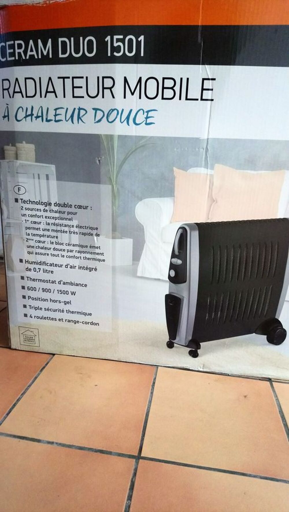 RADIATEUR &eacute;lectrique mobile Bricolage