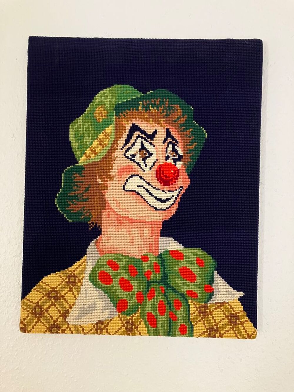 2 Tableaux clowns canevas Décoration