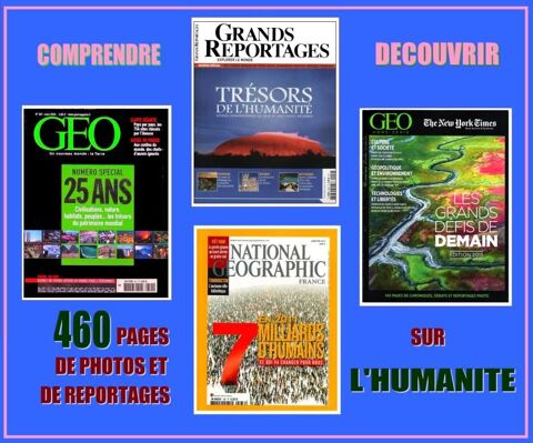 L'HUMANITÉ - LES GRANDS DÉFIS / porwportcompris 16 Lyon 8 (69)